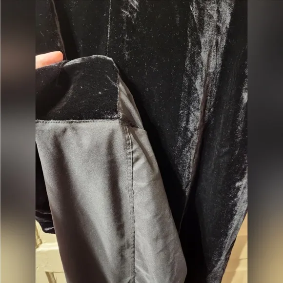💄 Boden Black Velvet Stunning Classic Column Skirt Size 14 RARE