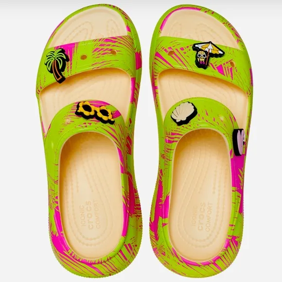 💓💚 Crocs Crush Sandals Beach Life 💓💚