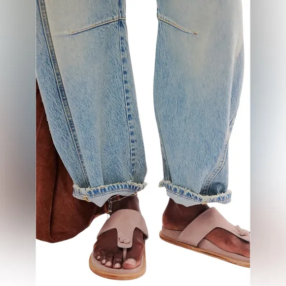 🆕 FREE PEOPLE | MIKA FOOTBED SANDALS | ORCHID ICE | SIZE: 8.5