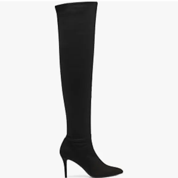 🆕 JESSICA SIMPSON Womens Black Over The Knee Boots NWT Size 8 Pointed Toe Heels