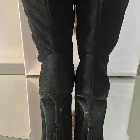 🆕 JESSICA SIMPSON Womens Black Over The Knee Boots NWT Size 8 Pointed Toe Heels