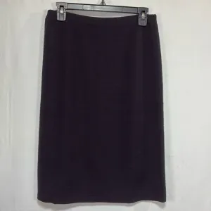 🌎 Linea black wool blend knit straight  skirt