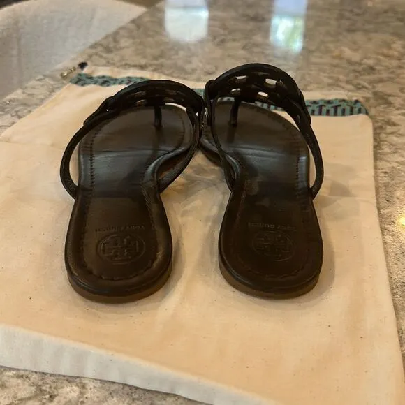 👡 Tory Burch Miller Sandal - Brown - Size 7.5 - With Dust Bag