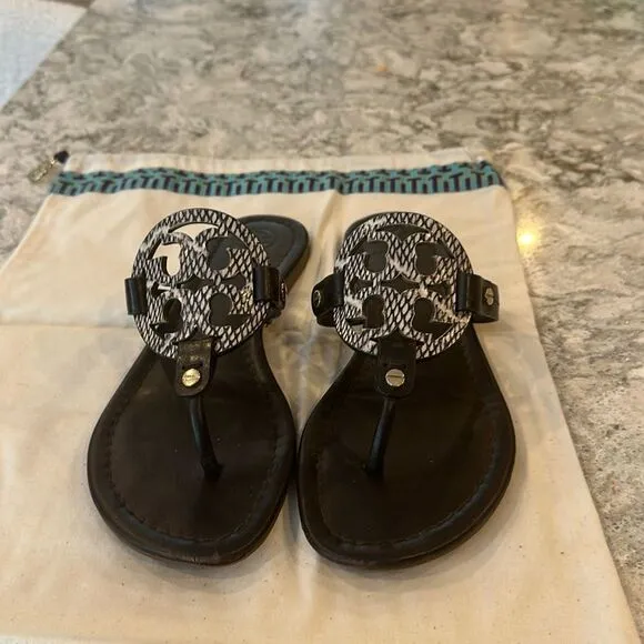 👡 Tory Burch Miller Sandal - Brown - Size 7.5 - With Dust Bag