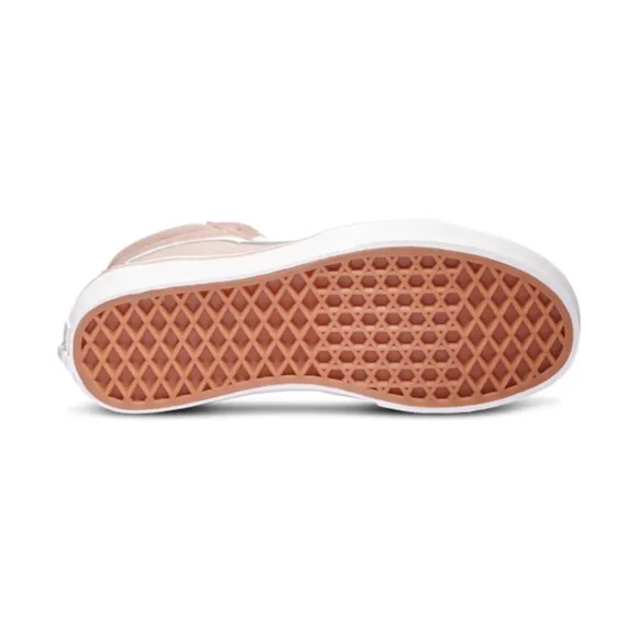 . Vans Kids Sk8-High Top Grade School Brownish Pink Sneakers