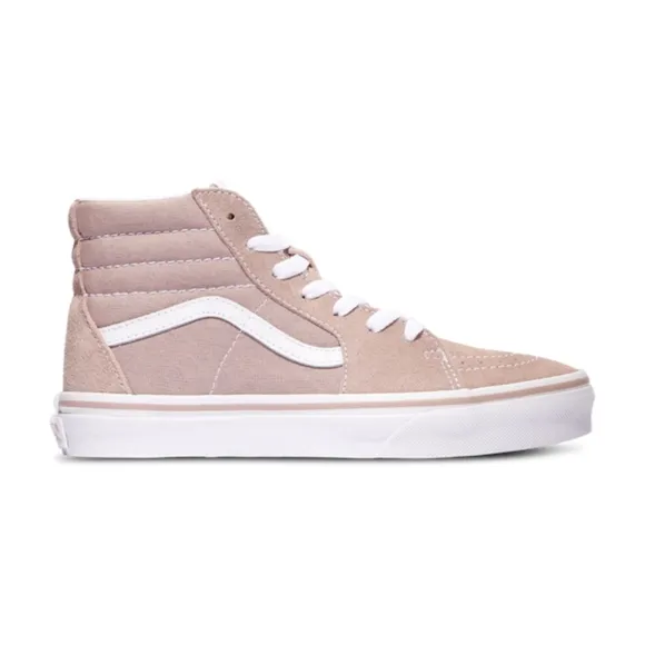 . Vans Kids Sk8-High Top Grade School Brownish Pink Sneakers