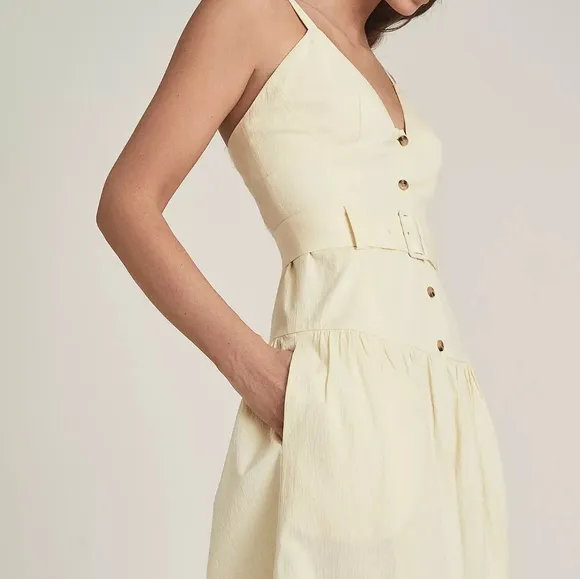 1 Left! NWT REISS | Vita Button Through Midi Sundress