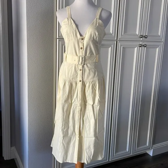 1 Left! NWT REISS | Vita Button Through Midi Sundress