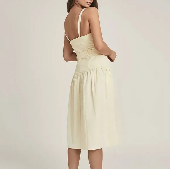 1 Left! NWT REISS | Vita Button Through Midi Sundress
