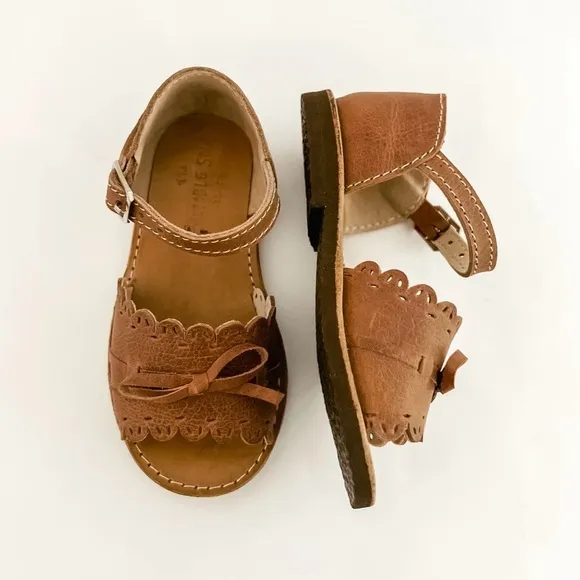 30/US 1 The Humble Soles Amelia Sandals Kids Brown Sandals NEW