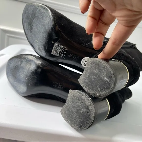3.1 Phillip Lim black suede Drum boots size 37