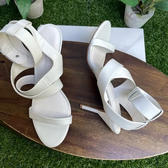 3.1 Phillip Lim Women's White Leather Sandals - UK 38.5 US 8.5