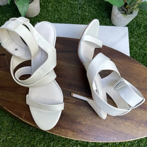 3.1 Phillip Lim Women's White Leather Sandals - UK 38.5 US 8.5