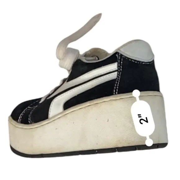 90’s COASTERS Platform skater sneakers Grunge Skater Size 5.5 Y2K