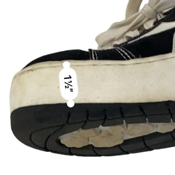 90’s COASTERS Platform skater sneakers Grunge Skater Size 5.5 Y2K
