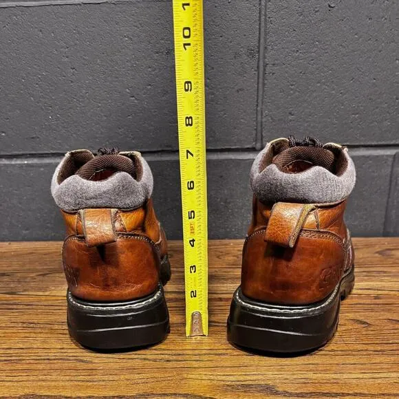 90’s Vintage GBX 8877 B Chunky Brown Leather Platform Boots Men’s 14