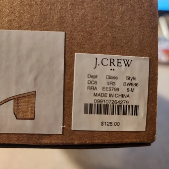 AA - J. Crew Woven Mule Sandals Rainbow Raffia 9