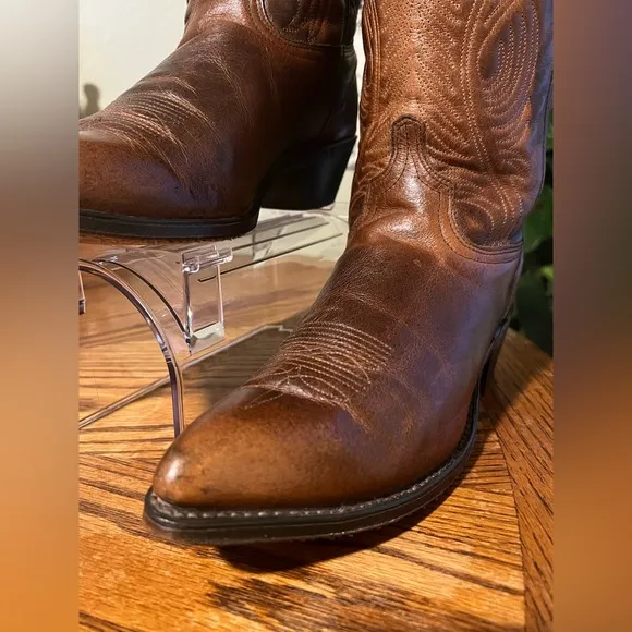 Abilene Boot Co Brown Cowboy Boots with Classic Stitching