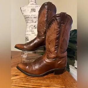 Abilene Boot Co Brown Cowboy Boots with Classic Stitching