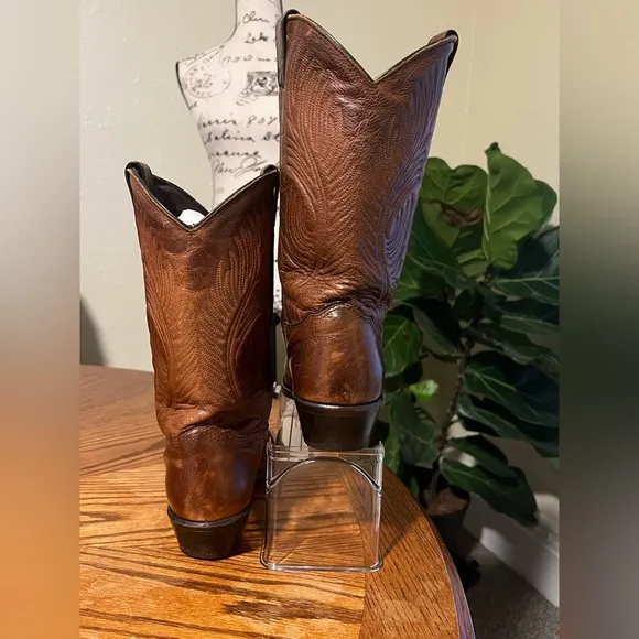 Abilene Boot Co Brown Cowboy Boots with Classic Stitching