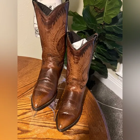 Abilene Boot Co Brown Cowboy Boots with Classic Stitching