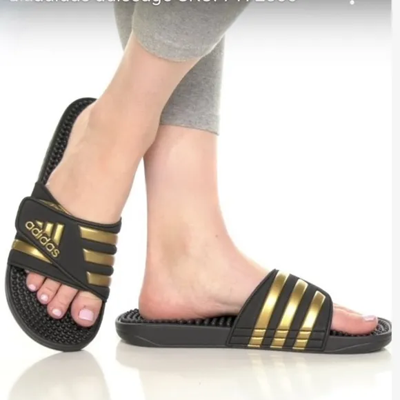 ADIDAS • Adissage Slide Sandals from Finish Line Includes Box