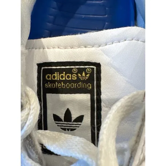 Adidas Black White 3 Stripe Skateboarding Tennis Athletic Shoes Mens 7