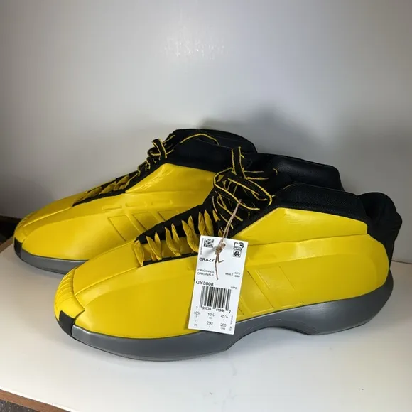Adidas Crazy 1 Sunshine Kobe Bryant Basketball Sneakers Men’s Size 11