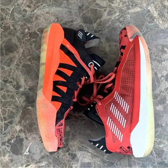 Adidas Dame 6 GCA Dame Time Red Orange EF9878 Men Shoes Size 8 Damian Lillard