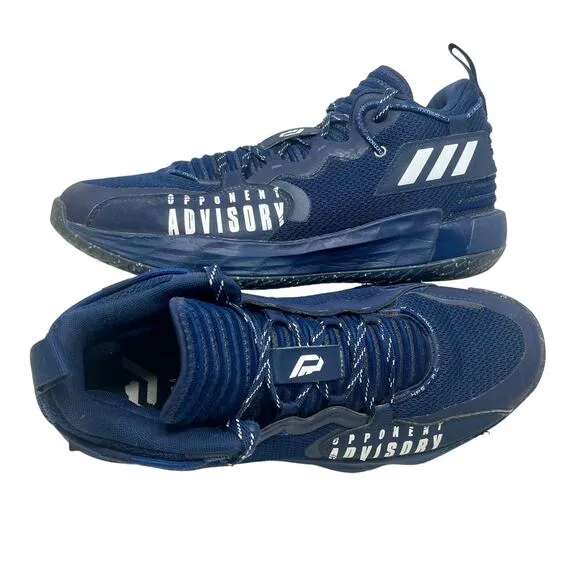 Adidas Dame 7 Basketball Sneakers Mens Sz 11 Navy Blue 1.030=I.10.8