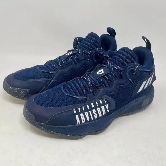 Adidas Dame 7 Basketball Sneakers Mens Sz 11 Navy Blue 1.030=I.10.8