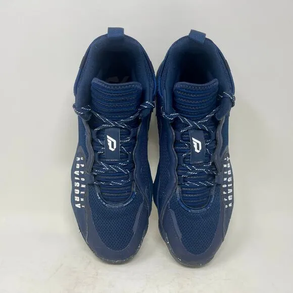 Adidas Dame 7 Basketball Sneakers Mens Sz 11 Navy Blue 1.030=I.10.8