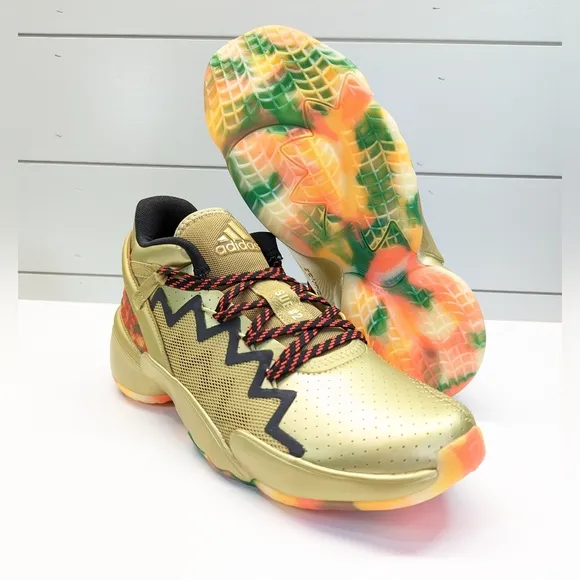 Adidas D.O.N ISSUE #2 Gummy Bear Donovan Spida Mitchell Gold Sneakers Men's 8.5
