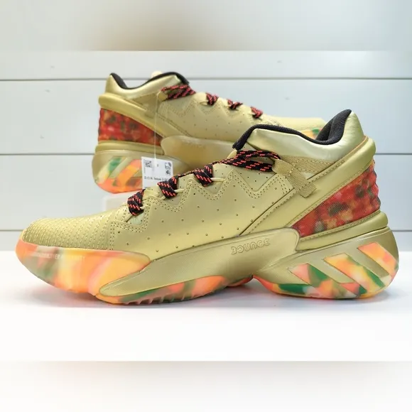 Adidas D.O.N ISSUE #2 Gummy Bear Donovan Spida Mitchell Gold Sneakers Men's 8.5