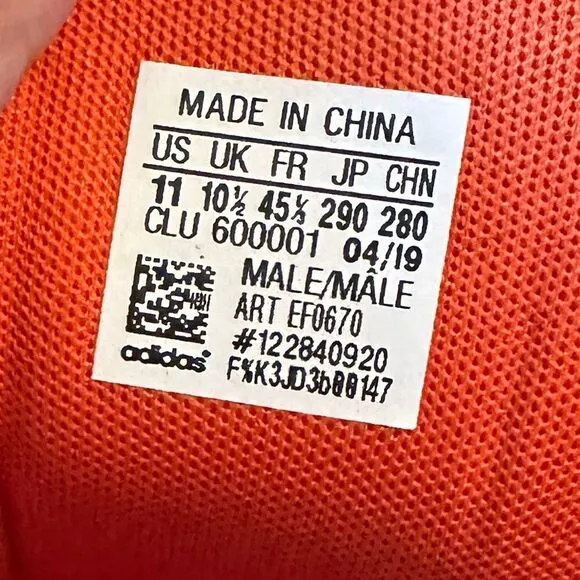 Adidas EUC Orange Basketball Sneakers