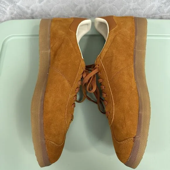 Adidas Gazelle Craft Ochre Mens 10.5 Camel Brown Suede Athletic Shoes Sneakers