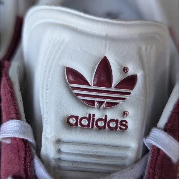 Adidas Gazelles Men's Collegiate Burgundy Shoes Sneakers Sz 12 90s Grunge Skater