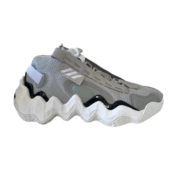 Adidas Girls Gray | Exhibit B Mid Basketball Sneakers size: 4.5 Youth