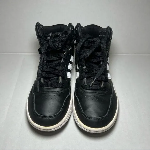 ADIDAS Hoops Mid Sneakers Kids Size 1 Basketball Athletic Sportswear Activewear