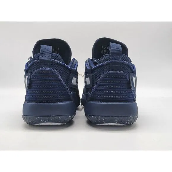 Adidas Mens Dame 7 EXTPLY Basketball Shoes Sneakers Navy Blue White Size 6.5
