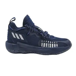 Adidas Mens Dame 7 EXTPLY Basketball Shoes Sneakers Navy Blue White Size 6.5