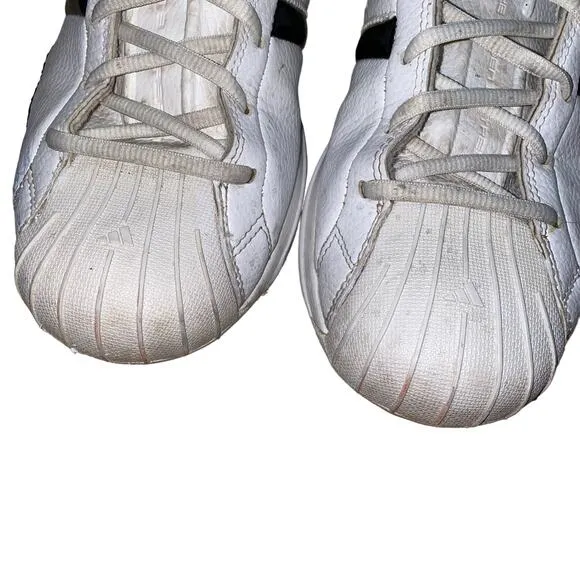 Adidas Men's  'Pro Model 2G' Lace Up Sneakers in Cloud White/Black Size 11.5