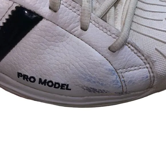 Adidas Men's  'Pro Model 2G' Lace Up Sneakers in Cloud White/Black Size 11.5