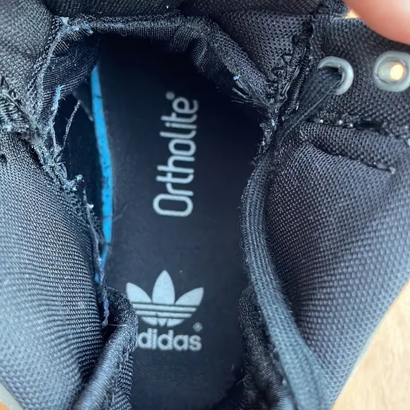 Adidas Originals C-10 Basketball Sneakers rare Black/Ash Sz 5.5