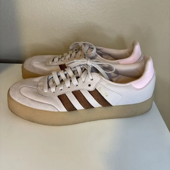Adidas originals Women's SAMBAE Sneakers ID3737 Putty Mauve / Preloved Brown 9