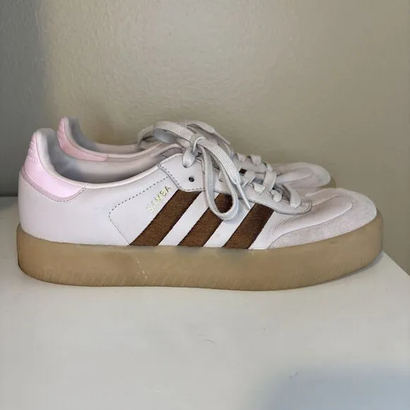 Adidas originals Women's SAMBAE Sneakers ID3737 Putty Mauve / Preloved Brown 9
