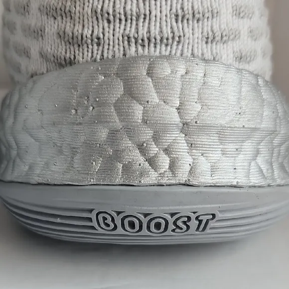 adidas Silver and White Sneakers