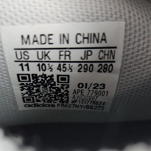adidas Silver and White Sneakers