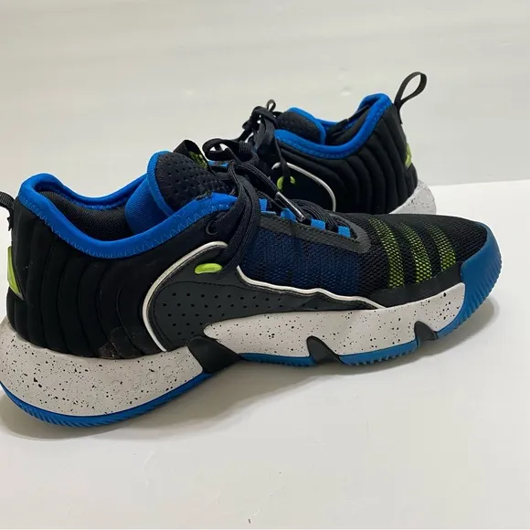 Adidas Trae Unlimited Black Lucid Blue Bird mens sneakers size 81/2