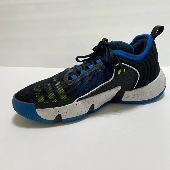 Adidas Trae Unlimited Black Lucid Blue Bird mens sneakers size 81/2